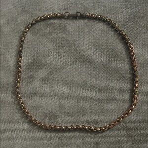 Vintage Solid Copper Rolo Link Chain Necklace | Minimalist Boho